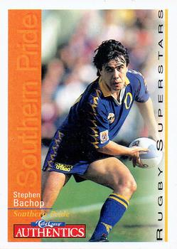 1995 Card Crazy Authentics Rugby Union NPC Superstars #65 Stephen Bachop Front